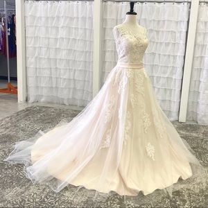 NEW PC Mary’s Bridal Gown: wedding dress blush sz 12